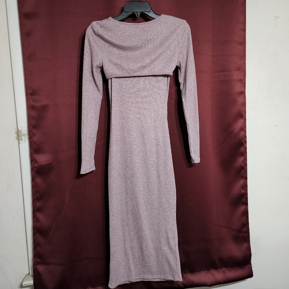 Wild Fable, Light Purple, Long Sleeve Cut-Out Dress, Size Small - Picture 2 of 2